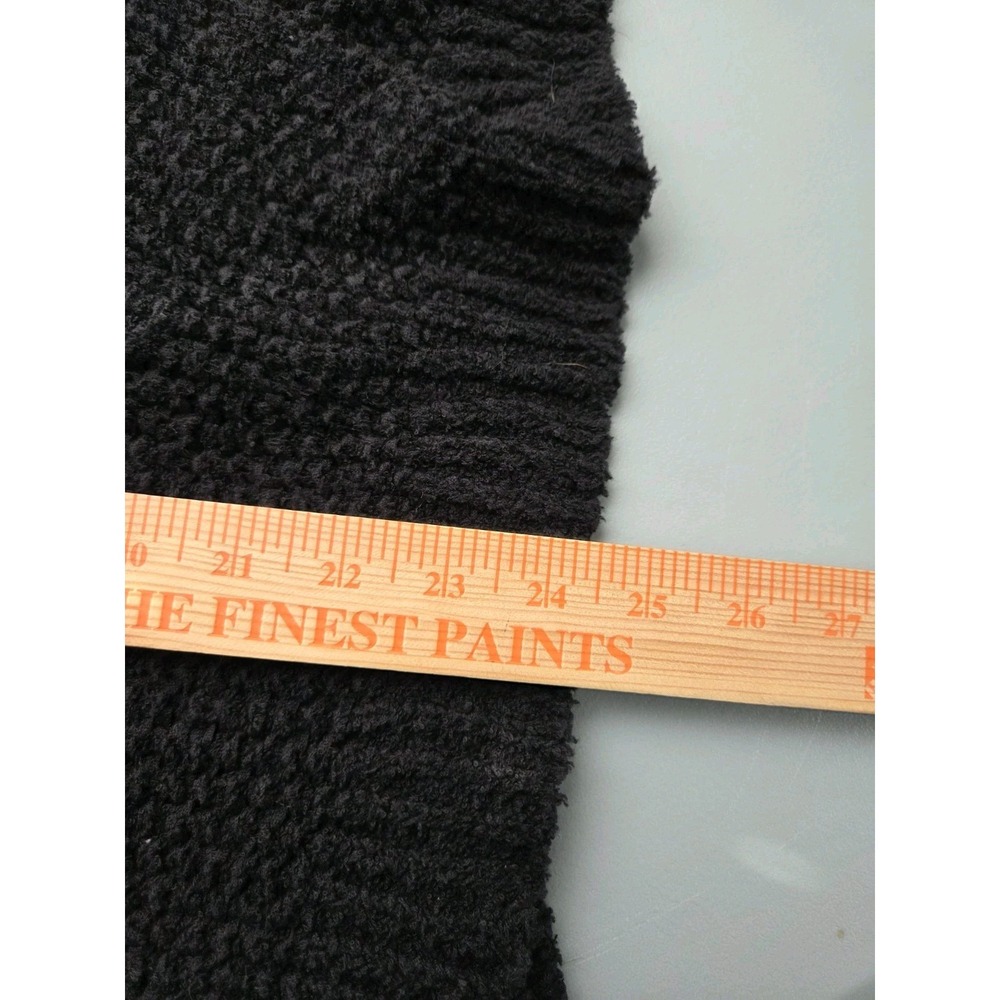 Free People Coco Front Twist V-Neck Sweater Size Medium Black Knit Cotton - Picture 8 of 9